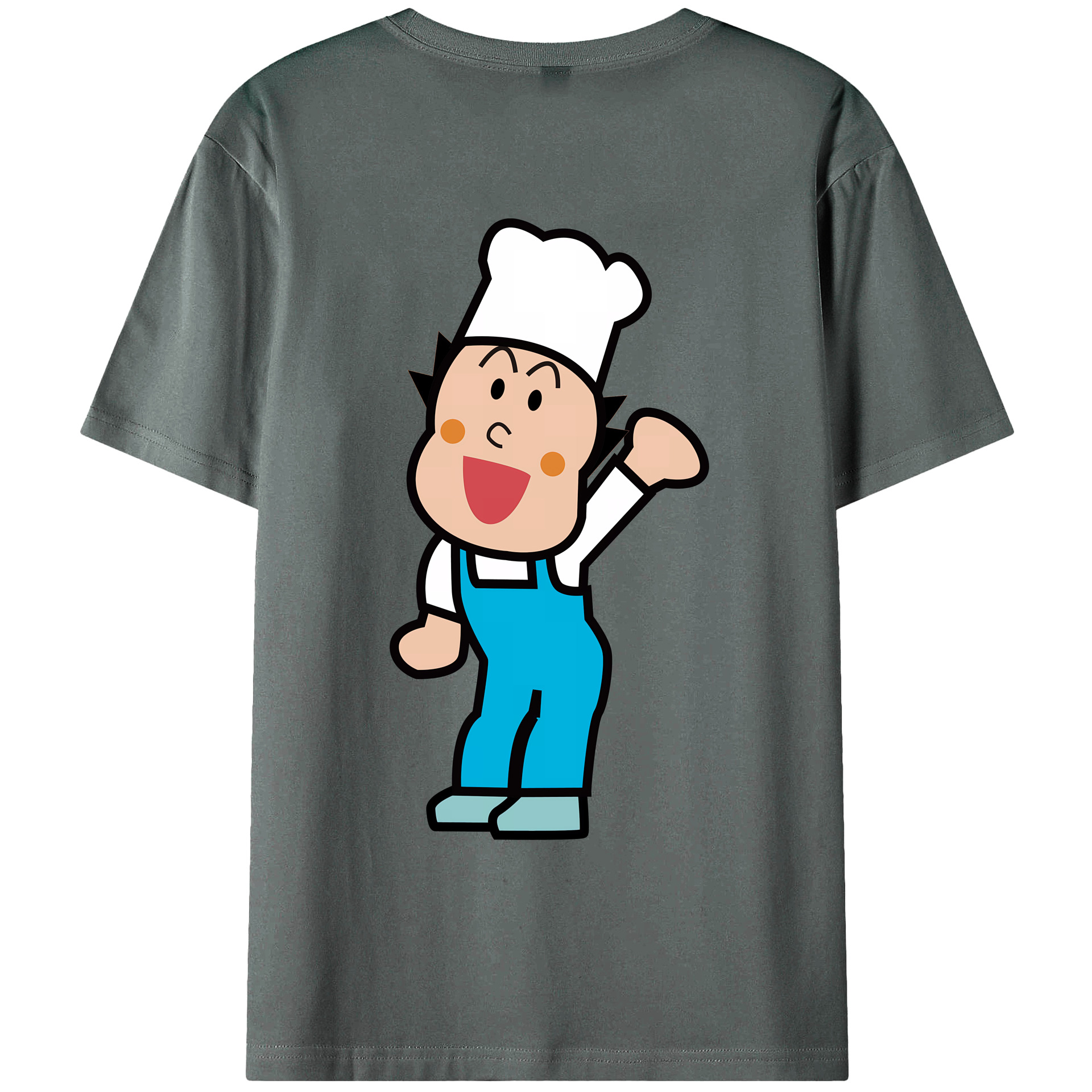 （画像用） アンパンマン Anpanman 綿100％ メンズ半袖Tシャツ（バックプリント） 通気性